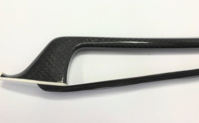 画像2: 黒カーボン製コントラバス弓(黒毛)