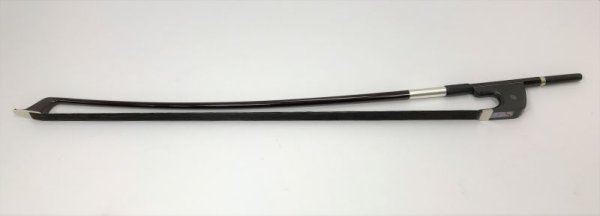 画像1: 茶カーボン製コントラバス弓(黒毛) (1)